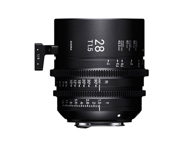 シグマ、映像制作用「SIGMA CINE LENS」 28mm/40mm /105mm T1.5