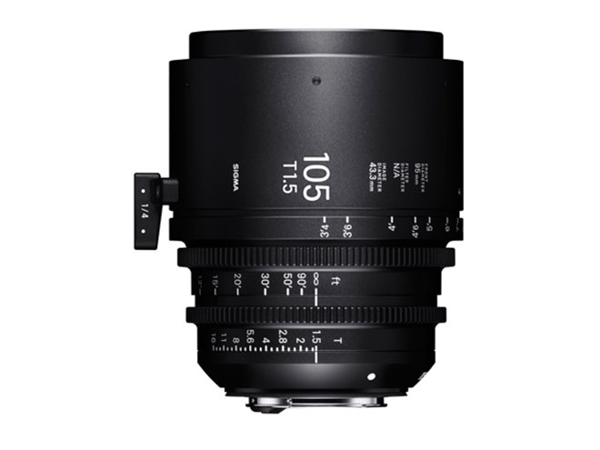シグマ、映像制作用「SIGMA CINE LENS」 28mm/40mm /105mm T1.5