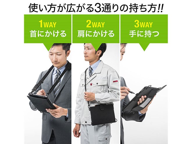 ちくわ ベルト ブレスレット 箱付き 証明書付き 未使用に近い ショルダーベルト付き7～8型タブレットケース｜サンプル無料貸出