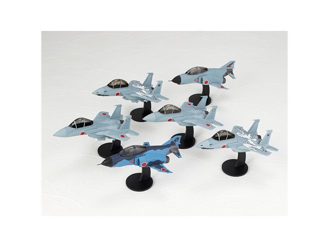 空自カプセルトイ「F-15J/DJ・F-4EJ改」全6種、白龍デカール付き