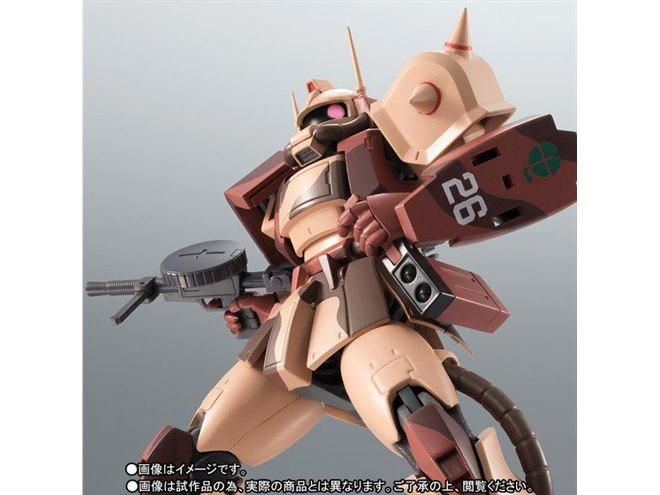 バンダイ、「ザク・デザートタイプ」の迷彩仕様フィギュアをROBOT魂