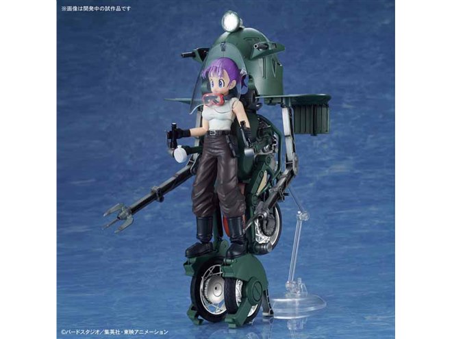 ドラゴンボール」の扉絵に登場したブルマのバイクがプラモデルに