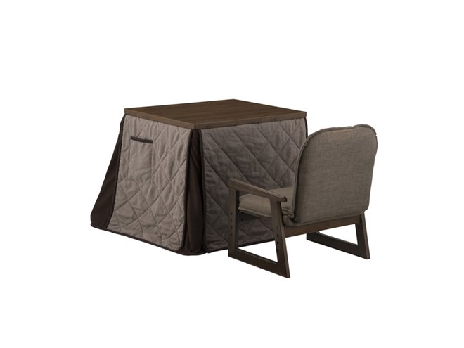 ユアサプライムス、組み立て不要のおひとり様こたつ「なごみ69