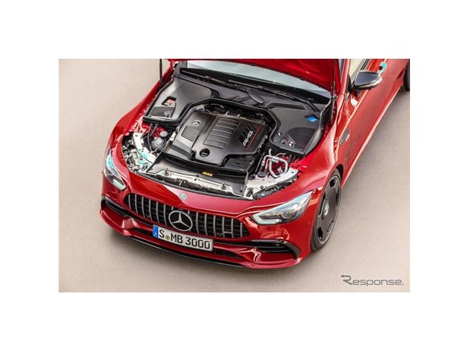 メルセデスAMG「43」に初のマイルドハイブリッド、4ドアクーペの GT に