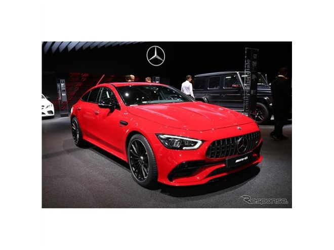 メルセデスAMG「43」に初のマイルドハイブリッド、4ドアクーペの GT に