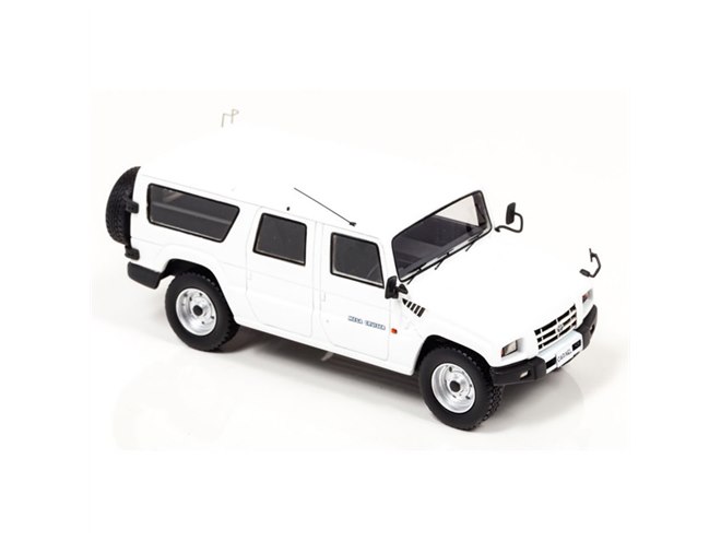 自衛隊“高機動車”を民間仕様にした1/43スケールの「トヨタ メガ