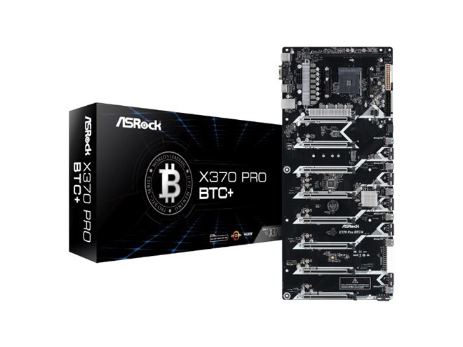 ASRock、PCI-Expressスロットを8基搭載したマイニング向けマザー2種