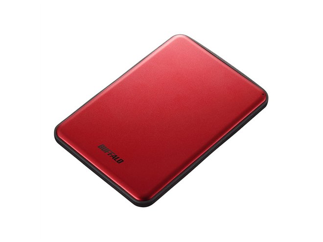 バッファロー、アルミボディで厚さ8.6mmの薄型軽量ポータブルHDD