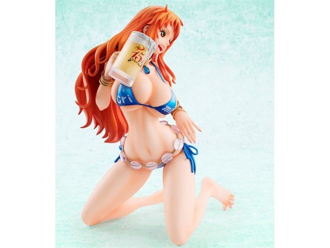 ワンピース」ビキニ姿でジョッキ片手のナミが立体フィギュアに、10,260