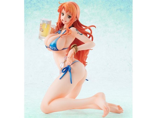 ワンピース」ビキニ姿でジョッキ片手のナミが立体フィギュアに、10,260