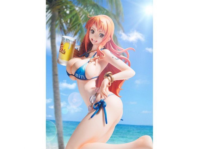 ワンピース」ビキニ姿でジョッキ片手のナミが立体フィギュアに、10,260