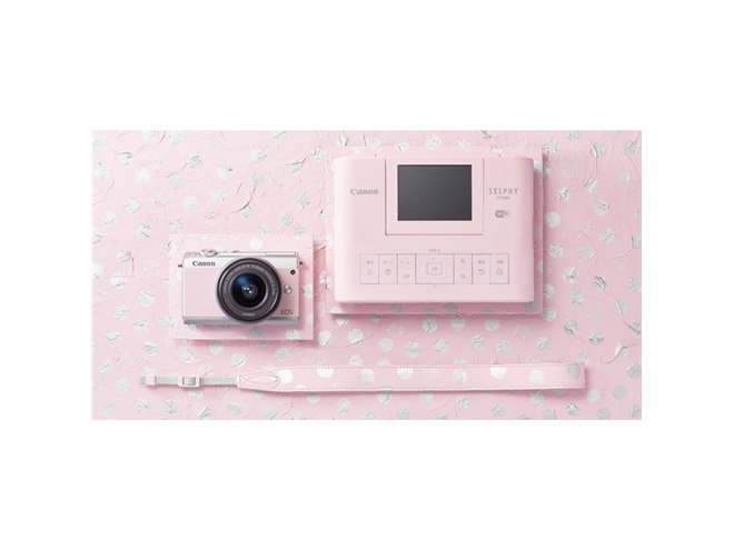 キヤノン、「EOS M100」と「SELPHY CP1300」のリミテッドピンク