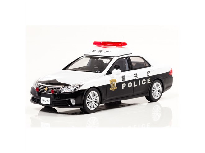 ヒコセブン、1/18の200系クラウンパトカーと1/43クラウンアスリート