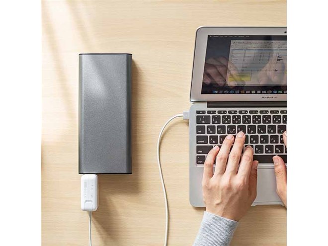 サンワダイレクト 700-BTL035 AC出力対応 モバイルバッテリー モバイルバッテリー AC出力対応 大容量 22800mAh 83.22Wh AC65W