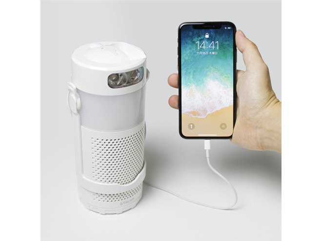 水と塩で発電できるLEDランタン兼充電器「マグネ充電器」が11/27発売