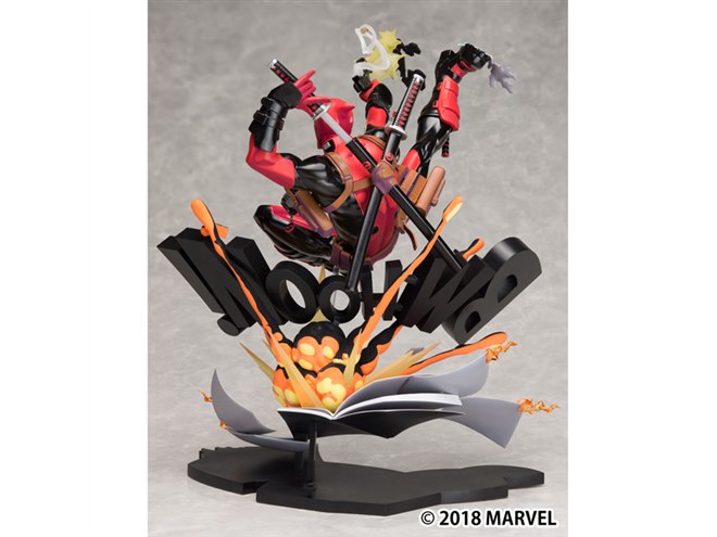 コミック紙から飛び出したような、MARVEL「デッドプール」の コミック紙から飛び出したような、MARVEL「デッドプール」の