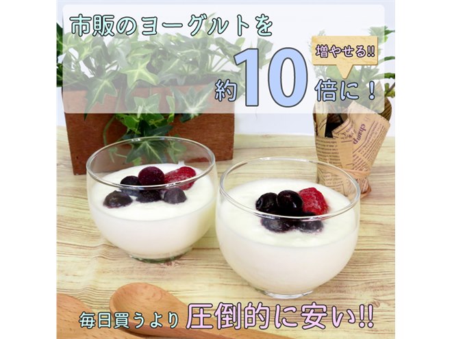 市販ヨーグルトを“約10倍に増やす”「かんたん!ヨーグルト 市販ヨーグルトを“約10倍に増やす”「かんたん!ヨーグルト