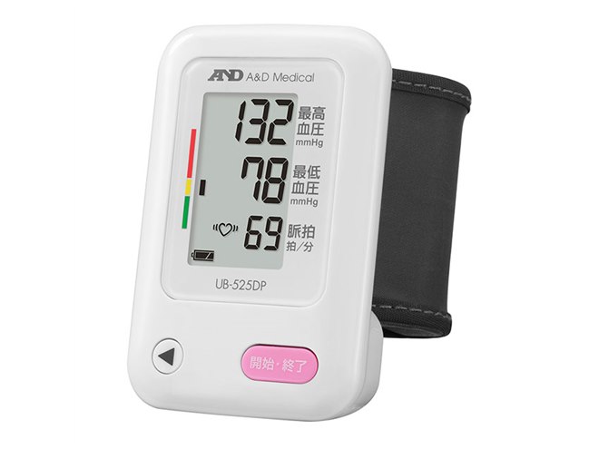 A&D、10年保証に対応した手首式デジタル血圧計「UB-525DP」「UB