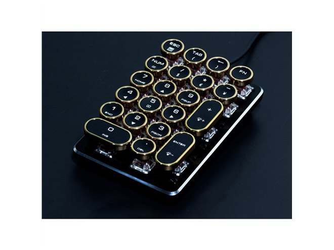 上海問屋、タイプライター風デザインのメカニカルテンキー - 価格.com