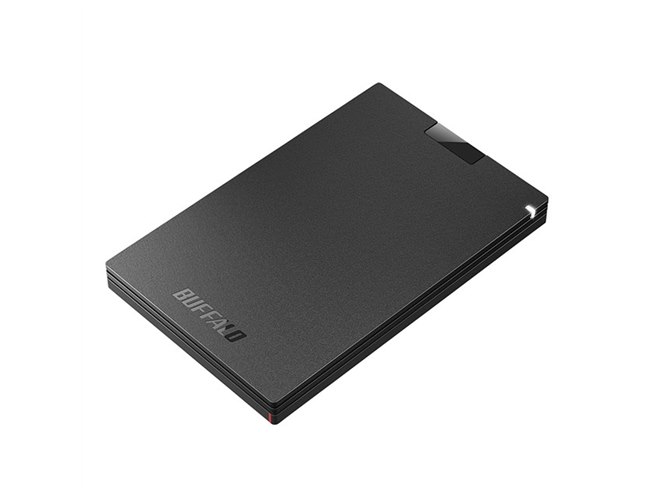 外付けハードディスク・ドライブ BUFFALO SSD-PGU3-A 1TB (931GB) バッファロー、衝撃吸収設計を採用したポータブルSSD「SSD-PGU3-A