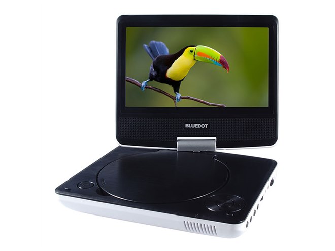 BLUEDOT、モバイルバッテリーが電源になる7型ポータブルDVD「BDP-1719W