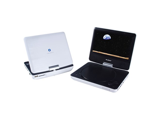 BLUEDOT、モバイルバッテリーが電源になる7型ポータブルDVD「BDP-1719W