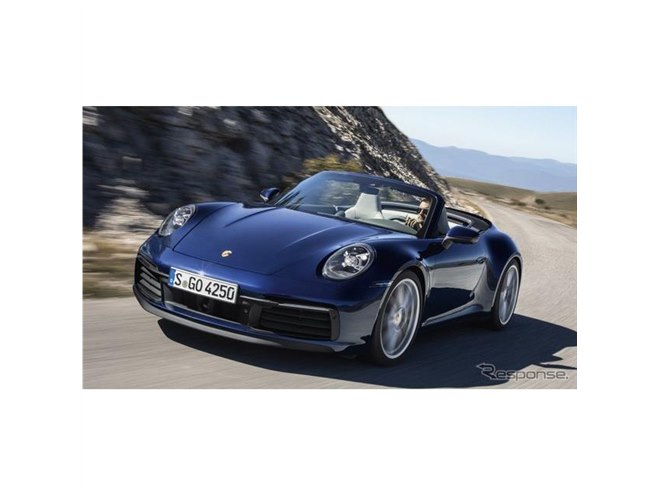 ポルシェ 911 カブリオレ 新型、450馬力ツインターボ搭載…ルーフ開閉は