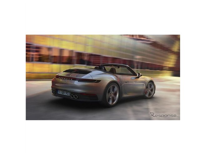 ポルシェ 911 カブリオレ 新型、450馬力ツインターボ搭載…ルーフ開閉は