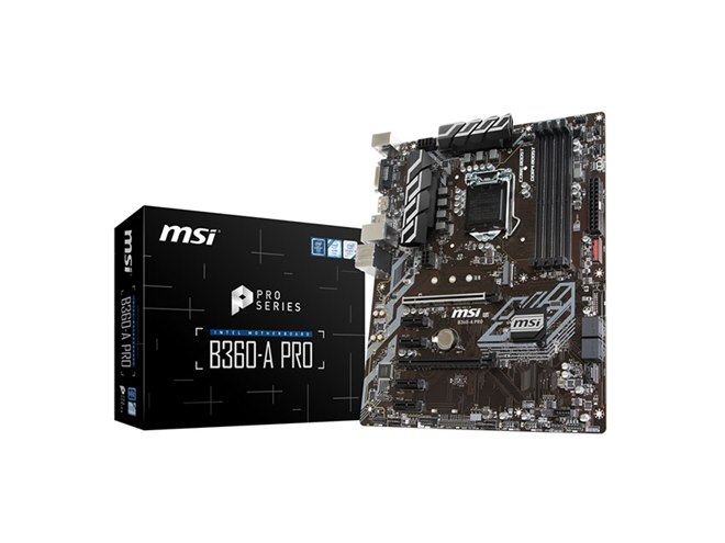 MSI、「Intel B360」を搭載したマザーボード「B360-A PRO」「B360M PRO