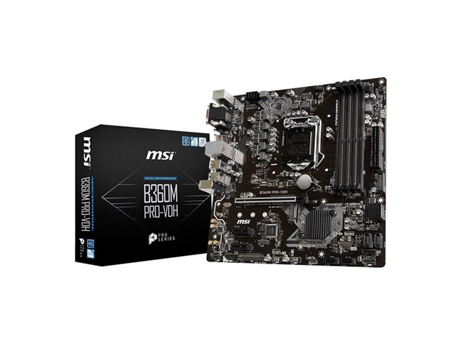 MSI、「Intel B360」を搭載したマザーボード「B360-A PRO」「B360M PRO