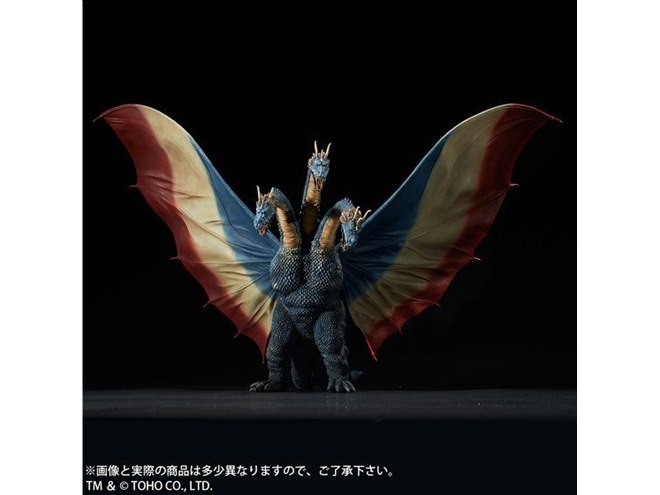 全高約39cm、「三大怪獣 地球最大の決戦」のキングギドラを幻のNGカラーで再現 - 価格.com