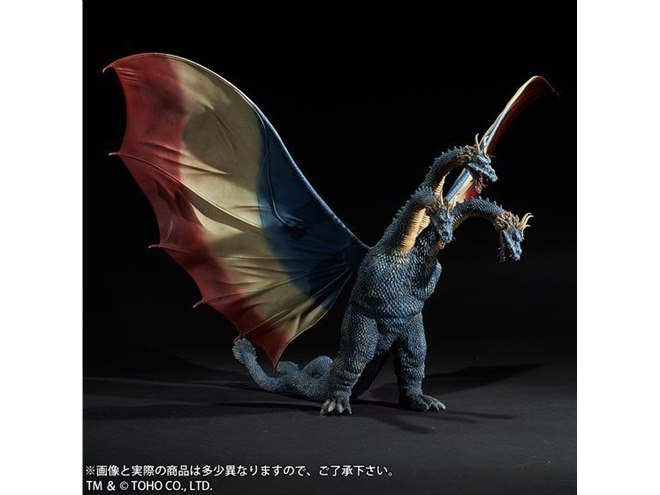 全高約39cm、「三大怪獣 地球最大の決戦」のキングギドラを幻のNGカラーで再現 - 価格.com