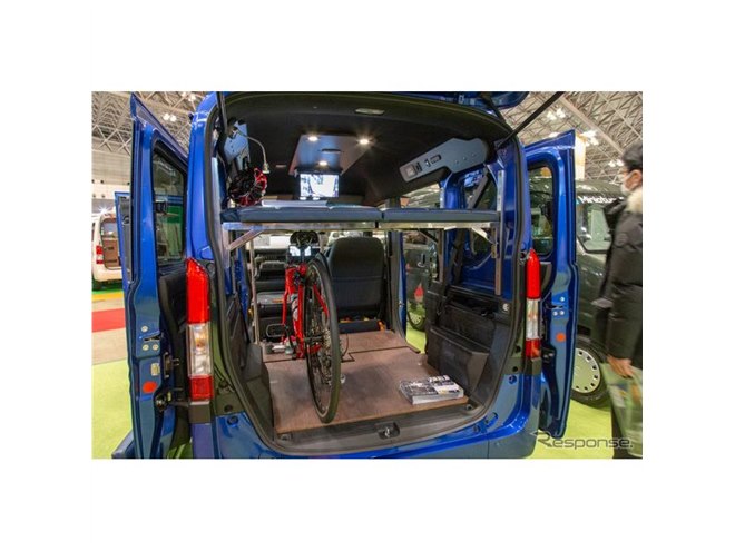 新品未使用　岡モータース ハイポジションベッドが生み出した積載量、岡モータース N-VAN