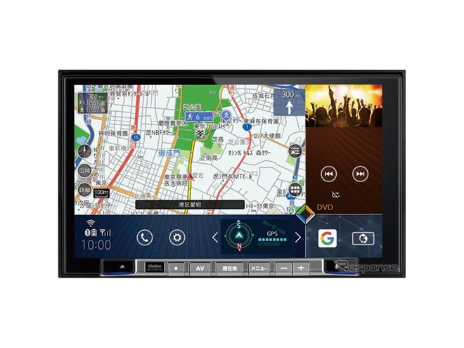 クラリオン、デモカーでQuad Viewナビと車載用FDSを体感…大阪オート