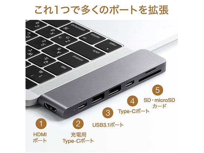 サンワ、MacBook Pro/Air専用の一体型USB Type-Cハブ - 価格.com サンワ、MacBook Pro/Air専用の一体型USB Type-Cハブ - 価格.com