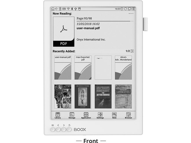 E Inkパネル搭載、大画面13.3型のAndroidタブレット「Boox Max2 Pro