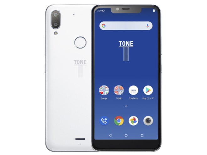 TONE e19 ホワイト スマートフォン デュアルカメラ トーンモバイル、ダブル生体認証搭載の「TONE e19」を19,800円で発売