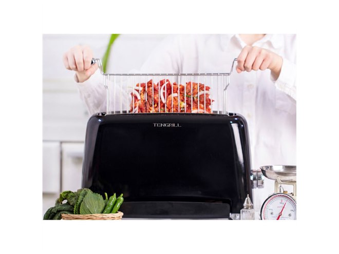 シティライフ、油が落ちる縦型ヘルシーオーブン調理器「TENGRILL