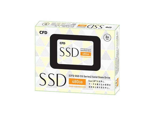 CFD、Smart ZIPを採用したエントリーモデルのSSD「CG3VX