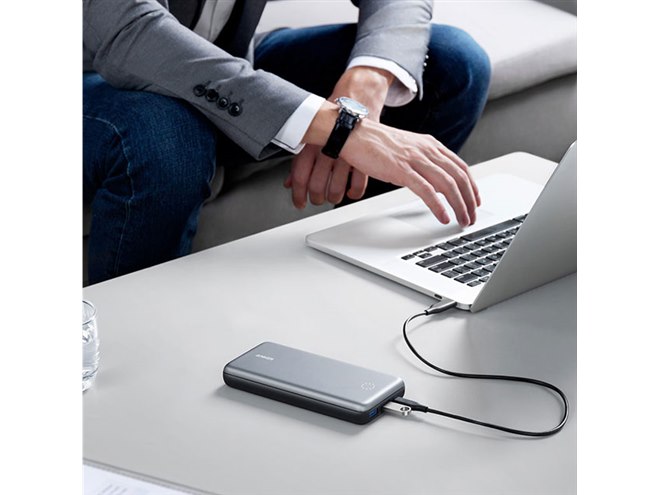 Anker、USBハブモードを搭載したUSB PD対応の19200mAhモバイル
