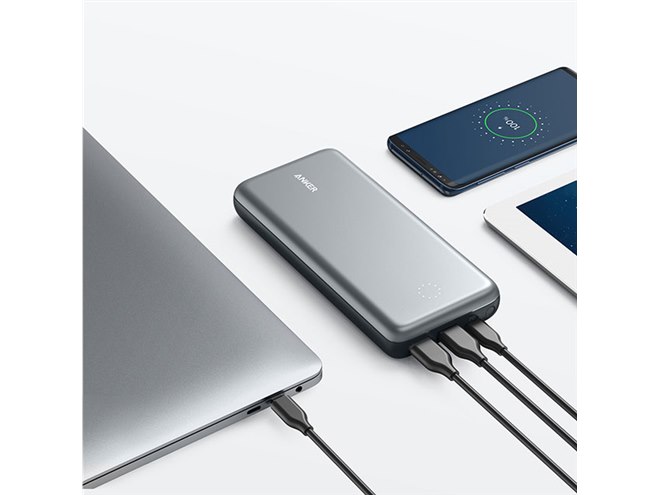 Anker、USBハブモードを搭載したUSB PD対応の19200mAhモバイル