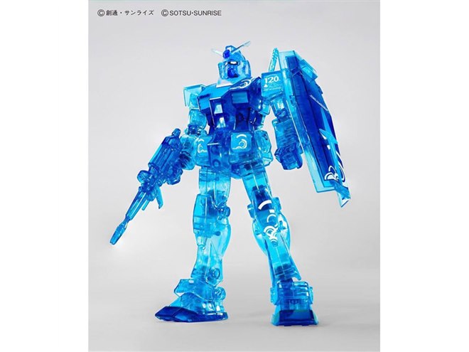 清水港開港120周年のクリアブルーガンプラ「RX-78-2 ガンダム