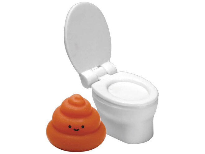 ソフビ製の“うんち様”と便器などのカプセルコレクション「トイレの