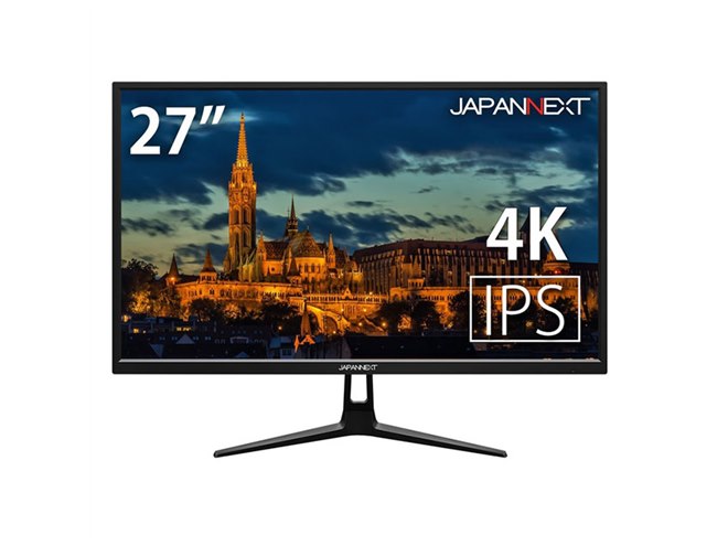 4K 27インチモニター JAPANNEXT JN-IPS2702UHDR JAPANNEXT、FreeSync2に対応した27型4K液晶ディスプレイ「JN