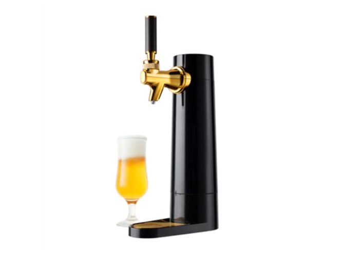 グリーンハウス GH-BEERO 超音波式ビールサーバー 箱付 グリーンハウス、缶/中瓶/小瓶に対応した“ビアホール型”超音波ビール