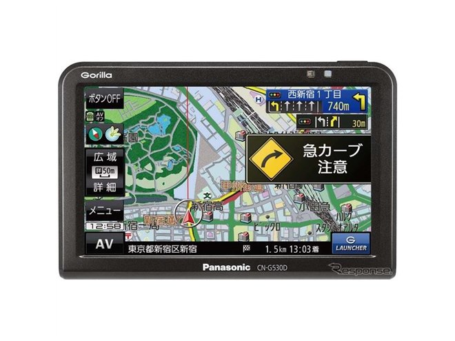 パナソニックのポータブルカーナビ、『ゴリラ』に新型！ カラーレーン
