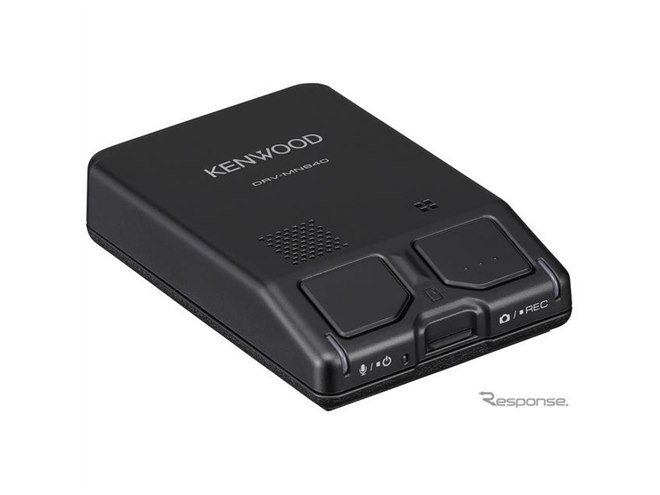 ケンウッド、彩速ナビ連携型2カメラドラレコ発売へ フルHDで前後同時