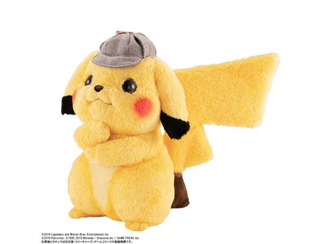 名探偵ピカチュウ」アクションドール発売、全高約40cmで耳/手/しっぽが