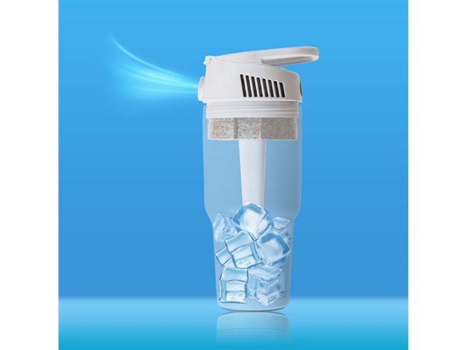 サンコー、氷などを使って冷気を送れる「ひとり用ポータブルエアコン