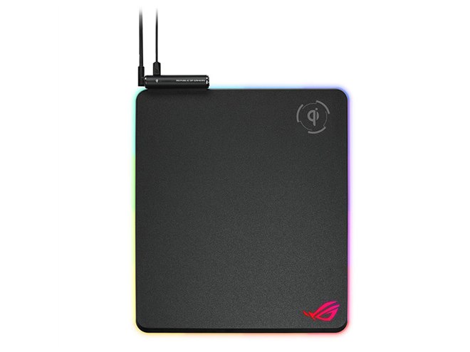 ASUS、Qiワイヤレス充電機能を搭載したマウスパッド「ROG Balteus Qi